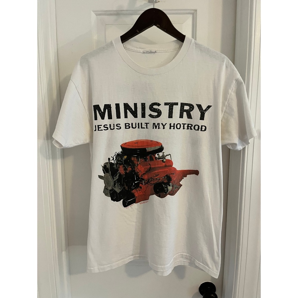 Vintage 1991 Ministry Jesus‎ Built My Hotrod T
